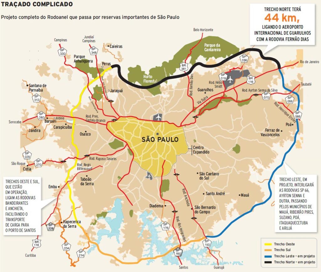 Mapa do Rodoanel Mário Covas
Rodoanel Trecho Norte Mapa detalhado
Mapa Rodoanel Trecho Leste
Rodoanel Guarulhos mapa
Rodoanel Sul
Rodoanel Leste
Rodoanel Mario Covas Norte
Rodoanel Mário Covas trânsito agora